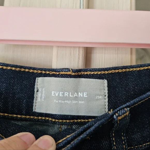 Everlane The Way High Slim Jean Pure Blue 25R - Picture 8 of 13